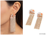 Horizontal Hallmark - Gold Post Earring