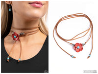 Wanderlust Wrap - Blue Necklace