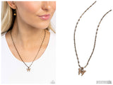 High-Flying Hangout - Brass Necklace
