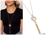 Rotating Radiance - Gold Necklace