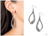 Sparkly Side Effects - Black Earring