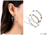 Affectionate Actress - Orange Hoop Earring