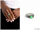 Sinuous Spotlight - Green Ring