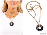 Tied Triumph - Black Necklace