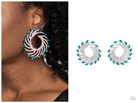 Firework Fanfare - Blue Post Earring