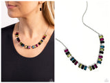 Elite Emeralds - Black Necklace