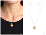 Daisy Diva - Orange Necklace