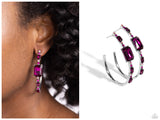 Elite Ensemble - Pink Hoop Earring