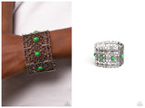 Fairest Filigree - Green Bracelet