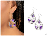 Send the BRIGHT Message - Purple Earring