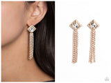 Seasonal Sparkle - Gold Post Earring