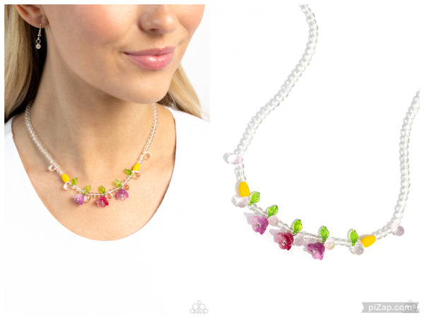 World GLASS Wonder - Pink Necklace