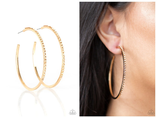 Trending Twinkle - Gold Hoop Earring