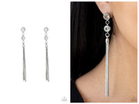 Tassel Twinkle - White Post Earring