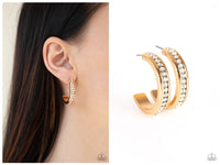 5th Avenue Fashionista - Gold Hoop Earring