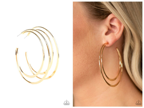 Last HOOP-rah - Gold Hoop Earring