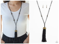 Brush it Off - Brass Necklace