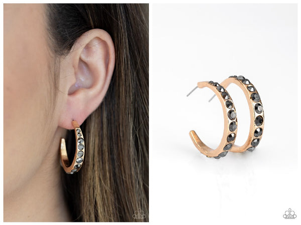 Welcome To Glam Town - Gold Hoop Earring