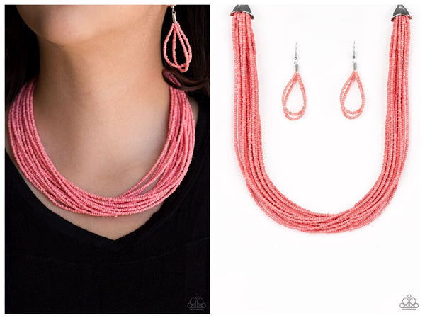 Wide Open Spaces - Coral Necklace