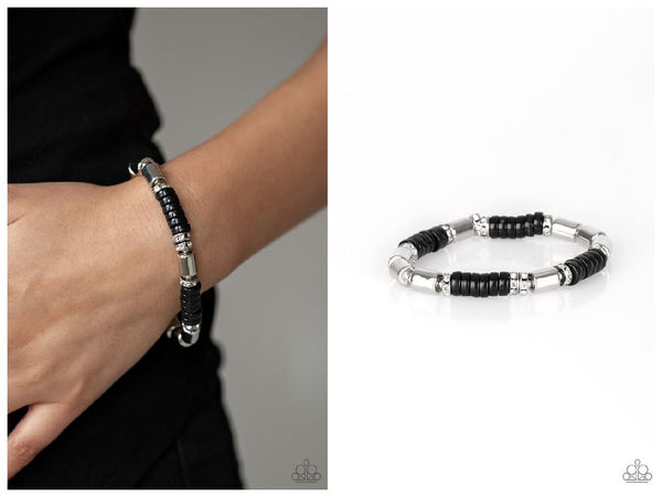 Whimsical Wanderer - Black Bracelet