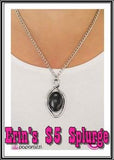 Skipping Stones - Black Necklace
