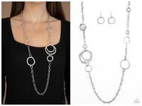 Amped Up Metallics - Silver Necklace