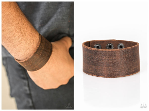 Casually Cowboy - Brown Bracelet