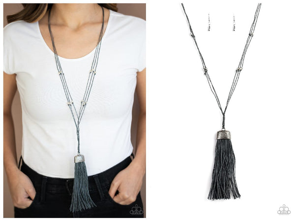 Brush It Off - Silver Necklace