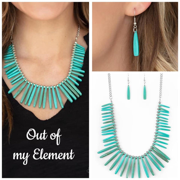 Out of My Element - Blue Necklace