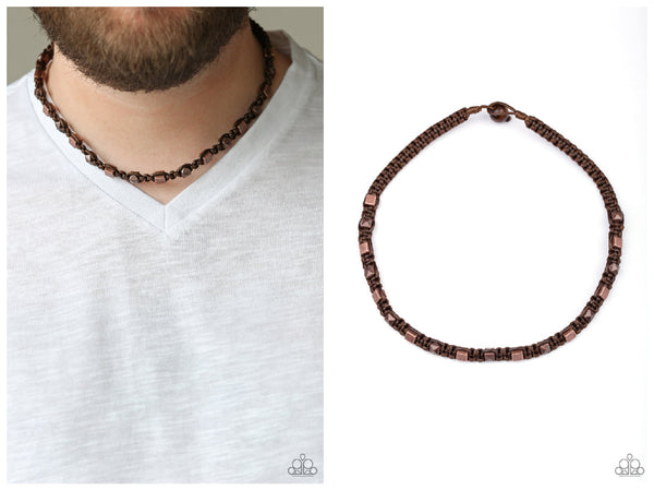 Grunge Rush - Brown Necklace