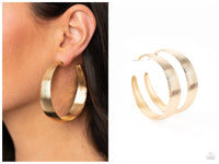 Desert Wanderings - Gold Hoop Earring