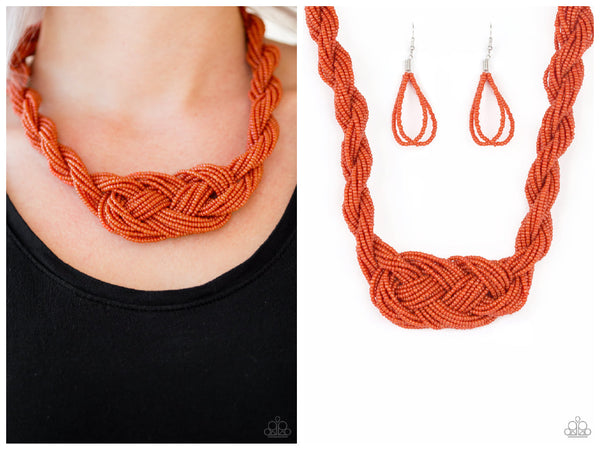 A Standing Ovation - Orange Necklace