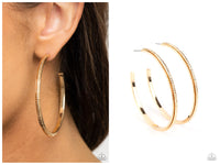 Sultry Shimmer - Gold Hoop Earring