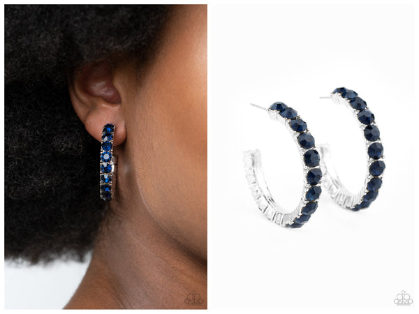 CLASSY is in Session - Blue Hoop Earring