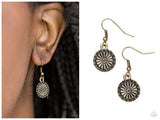 Sunflower Summers - Brass Earring