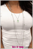The Night Life - Green Necklace