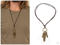 Bird Watcher - Brown Necklace