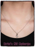 Crystal Drops - White Necklace