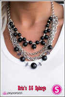 When On Wall Street - Black Necklace