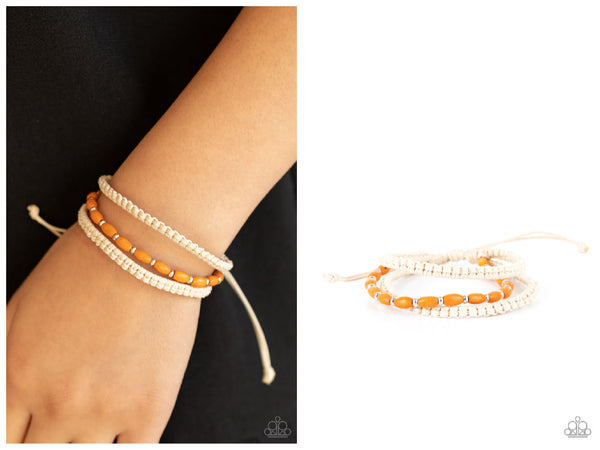 Refreshingly Rural - Orange Bracelet