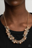 Pardon My FRINGE - Brown Necklace