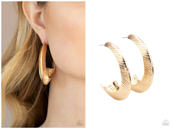 I Double FLARE You - Gold Hoop Earring