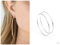 Voluptuous Volume - Silver Hoop Earring