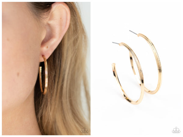 Chic As Can Be - Gold Hoop Earring