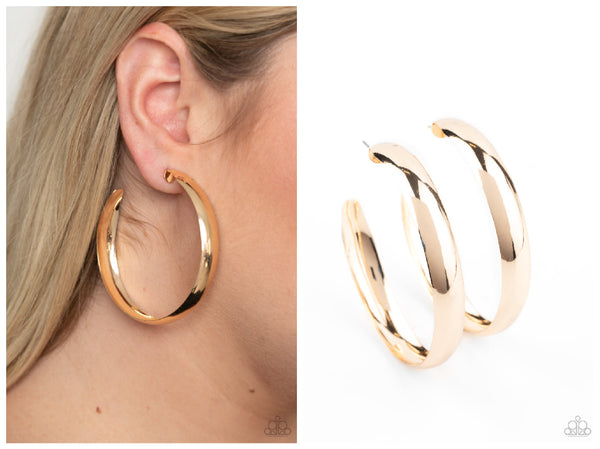 BEVEL In It - Gold Earring