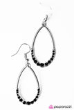 Kiss The Girl - Black Earring
