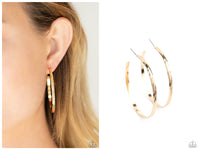 Reporting for Duty - Gold Hoop Earring