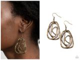 Artisan Relic - Brass Earring