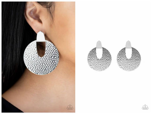 Bold Intentions - Silver Post Earring