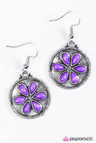 Bet Your Bottom SAND-Dollar - Purple Earring